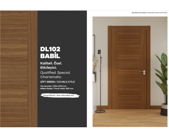 KALE MELAMİNLİ KAPI PANELİ / BABİL