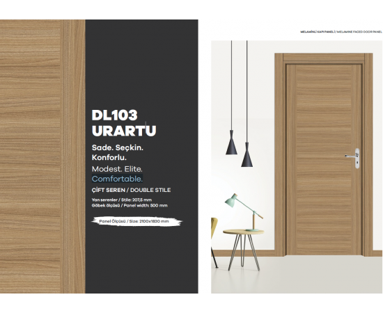 KALE MELAMİNLİ KAPI PANELİ / URARTU