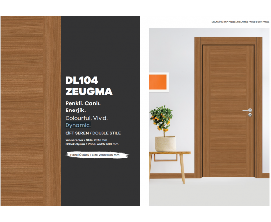 KALE MELAMİNLİ KAPI PANELİ / ZEUGMA