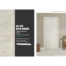 KALE MELAMİNLİ KAPI PANELİ / BUZ MEŞE