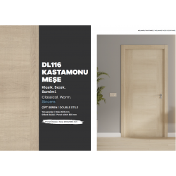 KALE MELAMİNLİ KAPI PANELİ / KASTAMONU MEŞE
