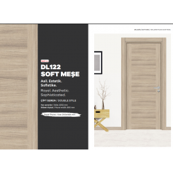 KALE MELAMİNLİ KAPI PANELİ / SOFT MEŞE